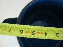 Load image into Gallery viewer, Vintage Blue Enamel No Handle Teapot with Lid
