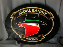Load image into Gallery viewer, 1980s Skoal Bandit Racing Electric Lighted Bar Man Cave Wall Mount Sign
