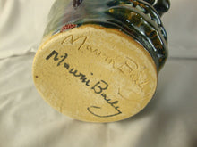 Load image into Gallery viewer, Marvin Bailey Green Tan Buggy Eyes 8 Tooth Ugly Face Jug 8" Height
