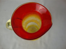 Load image into Gallery viewer, Vintage Amberina Crackle Glass Mini Pitcher
