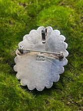 Load image into Gallery viewer, Pendant, Brooch, Sterling Silver, Onyx, Made in Mexico Signed TL-41
