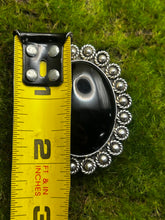 Load image into Gallery viewer, Pendant, Brooch, Sterling Silver, Onyx, Made in Mexico Signed TL-41
