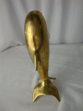 Load image into Gallery viewer, Vintage Solid Brass Dolphin Mom with Baby Figurine
