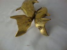 Load image into Gallery viewer, Vintage Solid Brass Dolphin Mom with Baby Figurine
