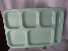 Load image into Gallery viewer, Vintage Dallas Ware Mint Green Melamine Divided Cafeteria Lunch Trays Set of 5
