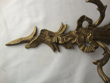 Load image into Gallery viewer, Vintage Brass Rococo Revival Style Floral Two Arm Candleholder Sconces Set of 2
