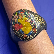 Load image into Gallery viewer, Ring, Lacquer, Russian Hand Painted, size 8 1/2
