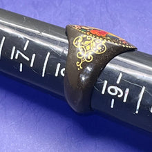 Load image into Gallery viewer, Ring, Lacquer, Russian Hand Painted, size 8 1/2
