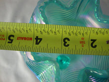 Load image into Gallery viewer, Vintage Fenton Aqua Blue Opalescent Glass Footed Rose Bowl
