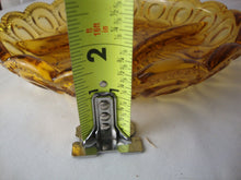 Load image into Gallery viewer, Vintage LE Smith Amber Glass Moon Stars Divided Vegetable Snack Round Serving Dish Bowl
