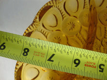 Load image into Gallery viewer, Vintage LE Smith Amber Glass Moon Stars Divided Vegetable Snack Round Serving Dish Bowl
