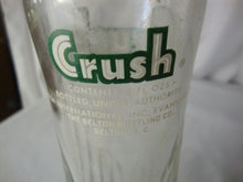 Load image into Gallery viewer, 1960's Crush Soda Bottle 12 Ounces The Belton SC Bottling Co Bottled
