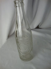 Load image into Gallery viewer, 1949 Dr Pepper 6.5 Ounce Clock Face Back Glass Laurens Glass Works Stamped Greenville SC Bottom
