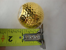 Load image into Gallery viewer, Chass Gold Tone Metal Battery Operating Golf Ball Small Paperweight Clock
