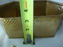 Load image into Gallery viewer, Vintage Brass Handled Angular Nesting Planters Set of 4
