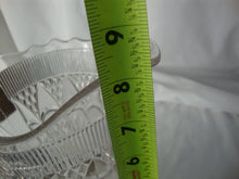Load image into Gallery viewer, Antique McKee Clear Glass Parachute Rabbit Tracks Pattern Footed Water Pitcher
