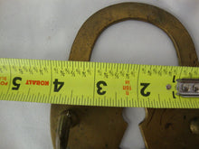 Load image into Gallery viewer, Vintage Brass Padlock Shape Small Wall Mount Key Holder 5 Hooks
