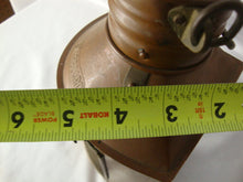 Load image into Gallery viewer, Vintage Starboard Copper Oil Boat Lamp with Blue Green Globe Glass Lantern
