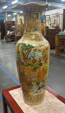 Load image into Gallery viewer, Tall Asian Gold Pheasant Vase
