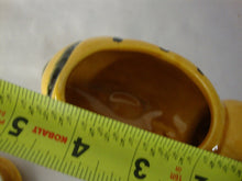 Load image into Gallery viewer, Vintage Ceramic Bumblebee Honey Pot on Black Metal Stand
