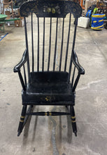Load image into Gallery viewer, Mid 1800s Black Hitchcock Rocking Chair
