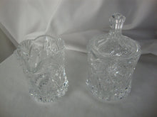 Load image into Gallery viewer, Vintage JG Durand France Cristal Au Plomb Creamer and Sugar with Lid Set
