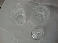 Load image into Gallery viewer, Vintage JG Durand France Cristal Au Plomb Creamer and Sugar with Lid Set
