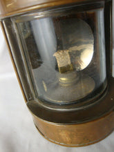 Load image into Gallery viewer, Vintage Tung Woo Hong Kong Stern Nautical Copper Boat Lantern Clear Glass Insert
