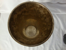 Load image into Gallery viewer, Vintage Metal Bronzed Look Leaf Motif Heavy Flared Flower Vase
