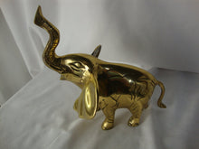 Load image into Gallery viewer, Vintage Solid Brass Trunk Up Elephant Figurine
