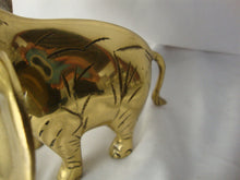 Load image into Gallery viewer, Vintage Solid Brass Trunk Up Elephant Figurine
