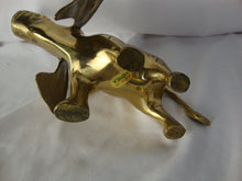 Load image into Gallery viewer, Vintage Solid Brass Trunk Up Elephant Figurine
