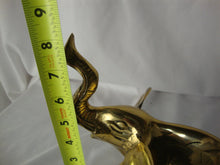 Load image into Gallery viewer, Vintage Solid Brass Trunk Up Elephant Figurine

