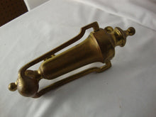 Load image into Gallery viewer, Vintage Weathered Brass Pull Arm Urn Shape Door Knocker
