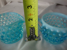 Load image into Gallery viewer, Vintage Unmarked Fenton Aqua Blue Opal Hobnail Small Creamer and Sugar Set
