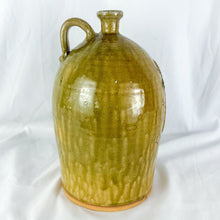 Load image into Gallery viewer, Double Signed Marvin Bailey Folk Art Pottery Yellow Speckle SC Dispensary Pottery Bottle Jug
