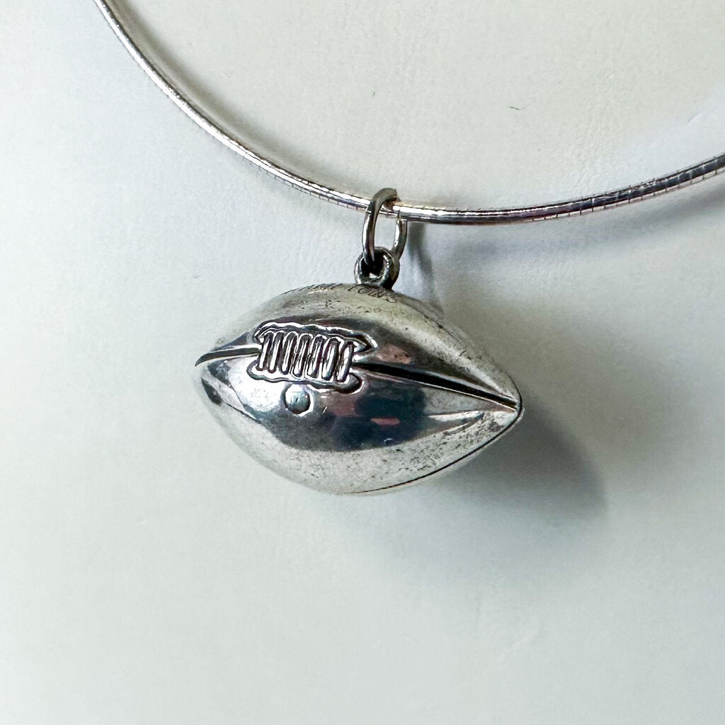 Vintage Sterling Silver Champions 1969 American Football Charm Pendant