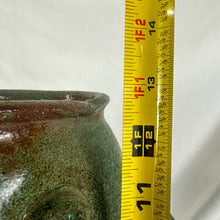 Load image into Gallery viewer, 1999 Signed Kim Black Primitive-Style Green Fish Vase
