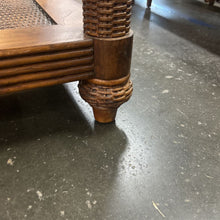 Load image into Gallery viewer, Pair Of Wood &amp; Woven Wicker End Tables
