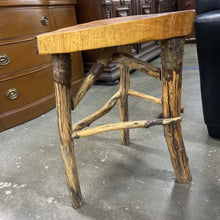Load image into Gallery viewer, Triangular Live Edge End Table
