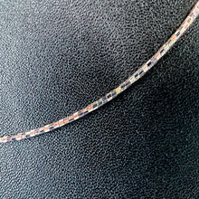 Load image into Gallery viewer, Vintage 17&quot; Italian-Made Sterling Silver Hammered Omega Chain Necklace

