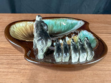 Load image into Gallery viewer, Vintage Mid-Century Modern Adult and Baby Elephants Ashtray
