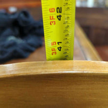 Load image into Gallery viewer, Vintage Oak with Black Marble Top Wash Stand with Round Mirror
