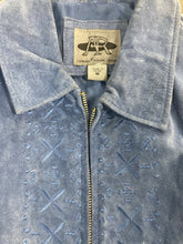 Load image into Gallery viewer, Jacket, Light Blue Suede Leather, Size Medium, AR Bernaroo Brand
