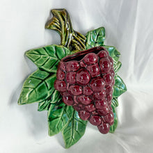 Load image into Gallery viewer, Vintage McCoy Ceramic Grape Wall Pocket
