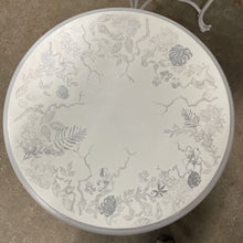 Load image into Gallery viewer, Custom Painted Circular Table With Iron Legs
