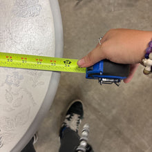 Load image into Gallery viewer, Custom Painted Circular Table With Iron Legs
