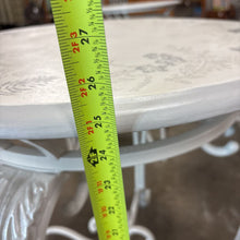 Load image into Gallery viewer, Custom Painted Circular Table With Iron Legs
