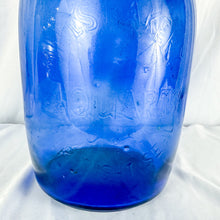 Load image into Gallery viewer, Vintage Cobalt Blue Mills Bakery 40-Quart &quot;Homestyle Brand Cookies&quot; Cookie Jar
