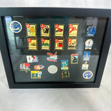 Load image into Gallery viewer, 1996 Framed Atlanta USA Olympic Games Pin Display
